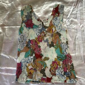 Vintage stretchy Nicola floral tank top